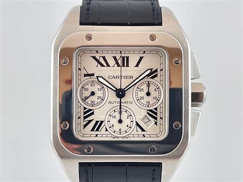 santos de cartier 100 xl|cartier santos 100 xl chronograph.